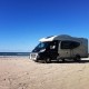 Wohnmobil am Strand in Dänemark