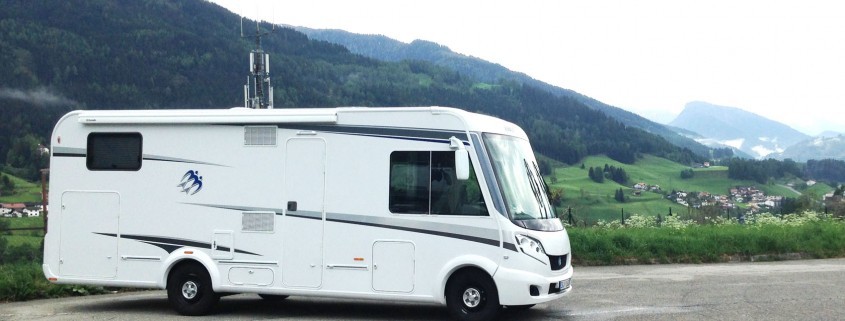 Wohnmobil in den Alpen