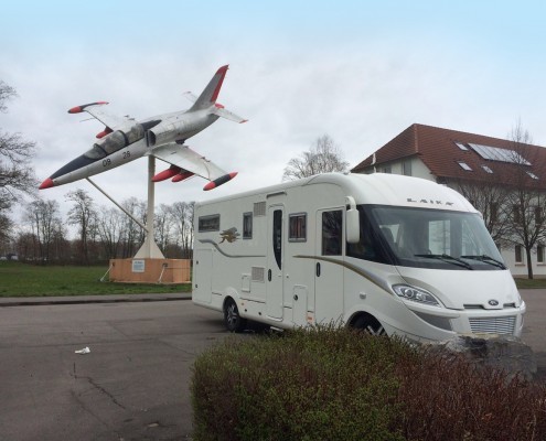 Wohnmobil am Technikmuseum