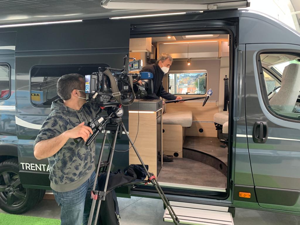 Wohnmobil und Kamera